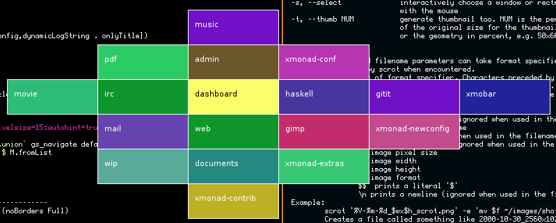 XMonad GridSelect